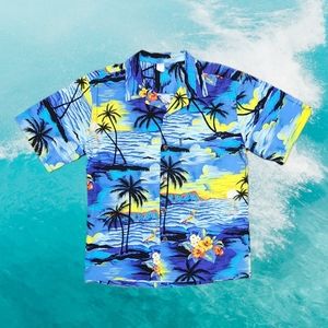 🌊 Palmwave Hawaii Short-Sleeve  Button-up T-Shirt Men's Size Large 🌊